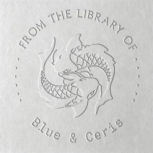 Custom Koi Fish “From the Library Of” Book Embosser (3)