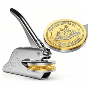 Custom Open Book Butterfly Embosser (1)