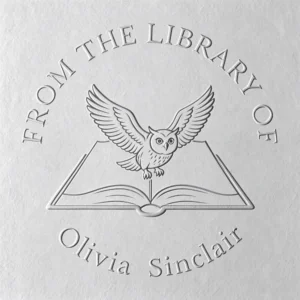 Custom Owl Wings From The Library Of Book Embosser
