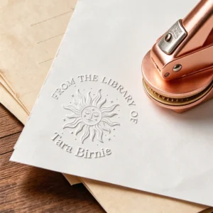 Custom Radiant Sun From The Library Of Book Embosser 1