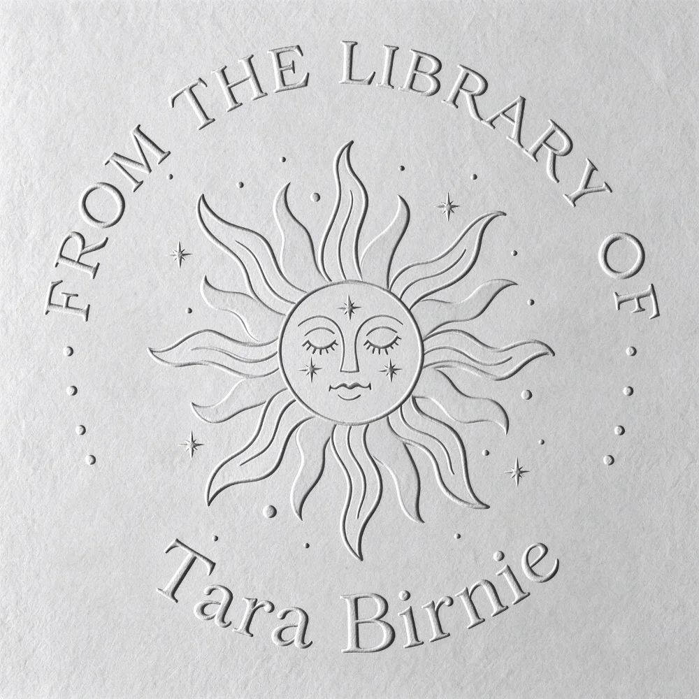 Custom Radiant Sun “From the Library Of” Book Embosser Custom Radiant Sun From The Library Of Book Embosser 2