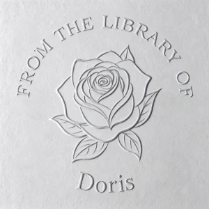Custom Rose From The Library Of Book Embosser 2