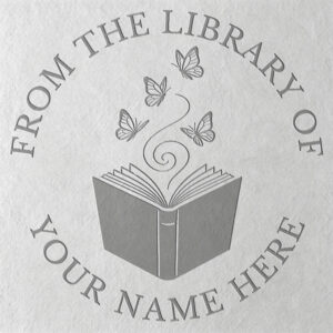 Custom Swirl Butterfly Book Embosser (1)