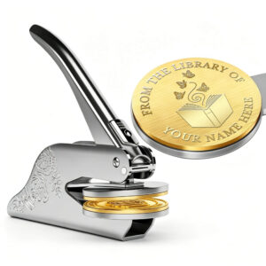 Custom Swirl Butterfly Book Embosser (2)