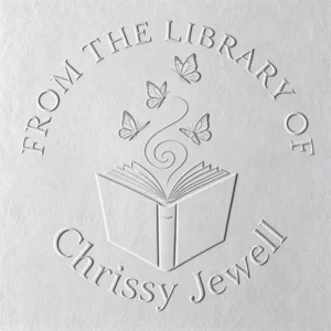 Custom Swirl Butterfly From The Library Of Book Embosser