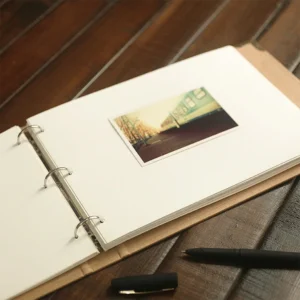 DIY Photo Album 3-Hole Loose-Leaf Blank Scrapbook Notebook - A4 - Image 1 - Sumflying Craft