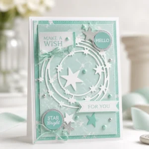 Star Spiral Card Dusty Rose 2