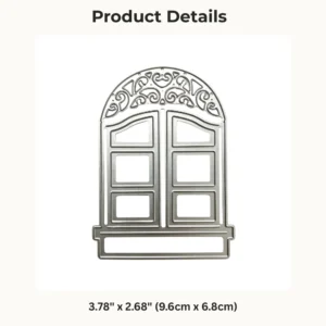 Lace Window Metal Die Cuts Window Card 4