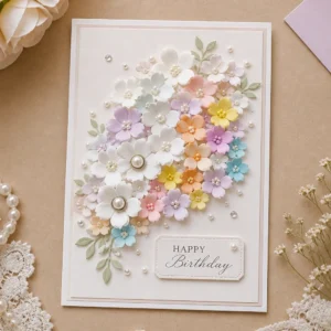 3d Flowers Card