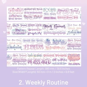 Daily Life Words Washi Tape - Image 10 - Sumflying Craft