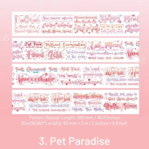 Daily Life Words Washi Tape - Image 11 - Sumflying Craft