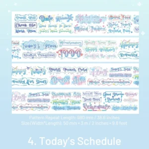 Daily Life Words Washi Tape - Image 12 - Sumflying Craft