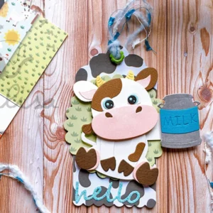 Dairy Farm Friends Carbon Steel Crafting Dies Scrapbooking Die-Cuts - Image 1 - Sumflying Craft
