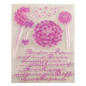 Dandelion with Words Clear Silicone Stamps - Image 2 - Sumflying Craft