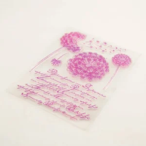 Dandelion with Words Clear Silicone Stamps - Image 3 - Sumflying Craft