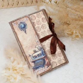 Dark Academia Writer Mini Folio Booklet Handmade Junk Journal Craft Kit