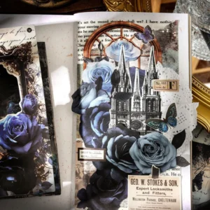 Dark Night Rose Series Dark Retro Style Decorative Background Paper - Image 20 - Sumflying Craft