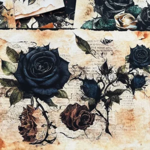Dark Rose Vintage Junk Journal Background Paper Dark Rose Vintage Junk Journal Background Paper - Image 7 - Sumflying Craft