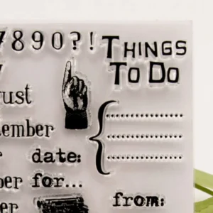 Date Planning Transparent Clear Silicone Stamps - Image 2 - Sumflying Craft