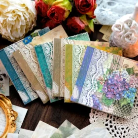 Dedicated to the Rose Series Vintage Scrapbook Paper