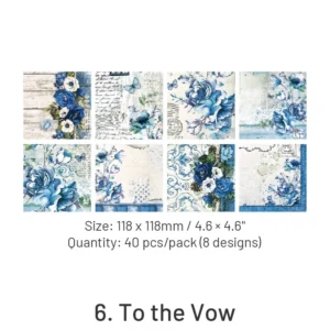 Dedicated to the Rose Series Vintage Scrapbook Paper - Image 12 - Sumflying Craft