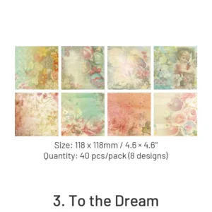 Dedicated to the Rose Series Vintage Scrapbook Paper - Image 9 - Sumflying Craft