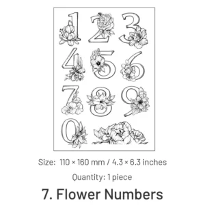 Dessert Rose Tulip Transparent Clear Silicone Stamps - Image 11 - Sumflying Craft