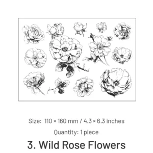 Dessert Rose Tulip Transparent Clear Silicone Stamps - Image 7 - Sumflying Craft