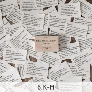 Dictionary Library Literary Retro Word Memo Pad - Image 10 - Sumflying Craft