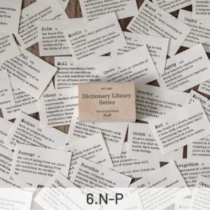 Dictionary Library Literary Retro Word Memo Pad - Image 11 - Sumflying Craft