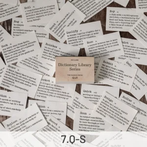 Dictionary Library Literary Retro Word Memo Pad - Image 12 - Sumflying Craft