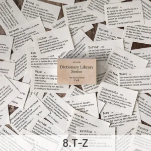 Dictionary Library Literary Retro Word Memo Pad - Image 13 - Sumflying Craft