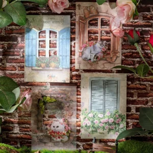 Door and Window Mixed Media Scrapbook Paper - Image 2 - Sumflying Craft