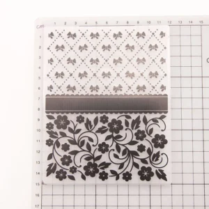 Elegant Leafy Damask Embossing Folders 1