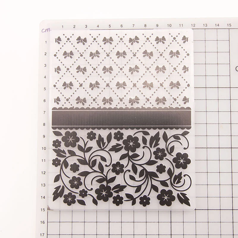 Elegant Leafy Damask Embossing Folders 1 Elegant Leafy Damask Embossing Folders 1