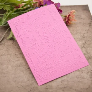 Happy Birthday Collage Embossing Folders Happy Birthday Collage Embossing Folders 1