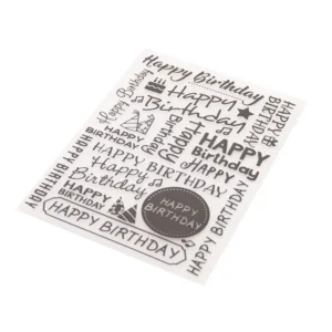 Happy Birthday Collage Embossing Folders Damask Ornament Embossing Folders 4