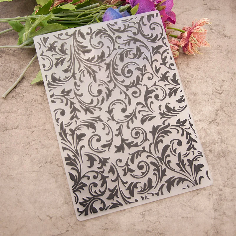 Scroll Vine Damask Embossing Folders 5 Scroll Vine Damask Embossing Folders 5