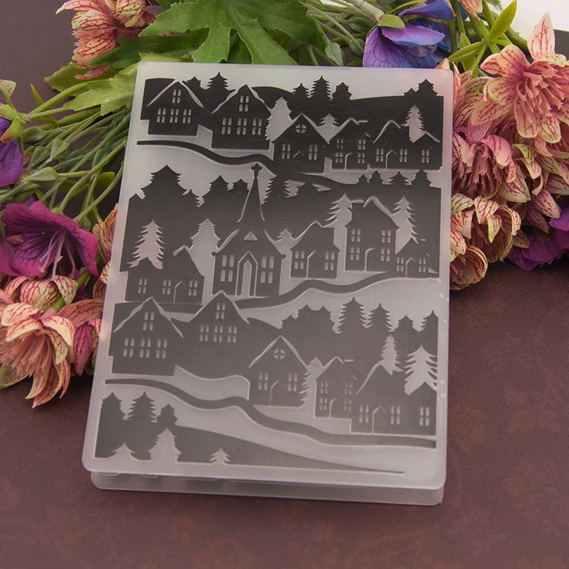 Christmas Village Embossing Folders Christmas Village Embossing Folders