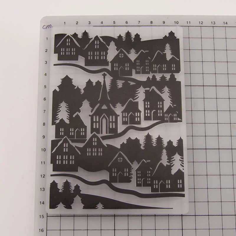 Christmas Village Embossing Folders 1 Christmas Village Embossing Folders 1