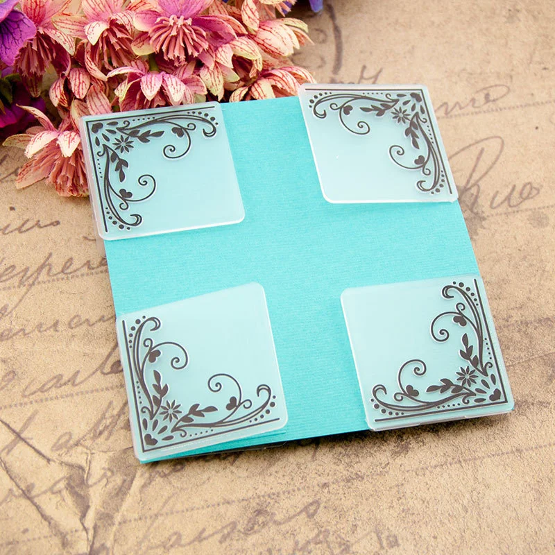 Corner Flower Embossing Folders 2 Corner Flower Embossing Folders 2