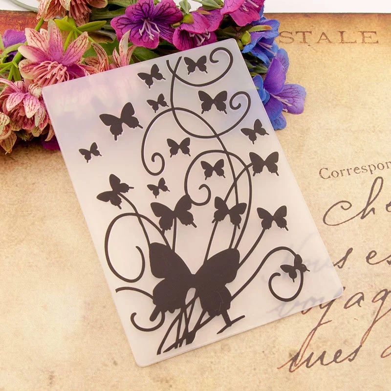 Elegant Butterfly Vine Embossing Folders 5 Elegant Butterfly Vine Embossing Folders 5