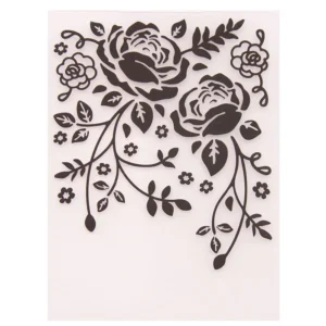 Rose Floral Vine Embossing Folders Daisy Flower Embossing Folders 4