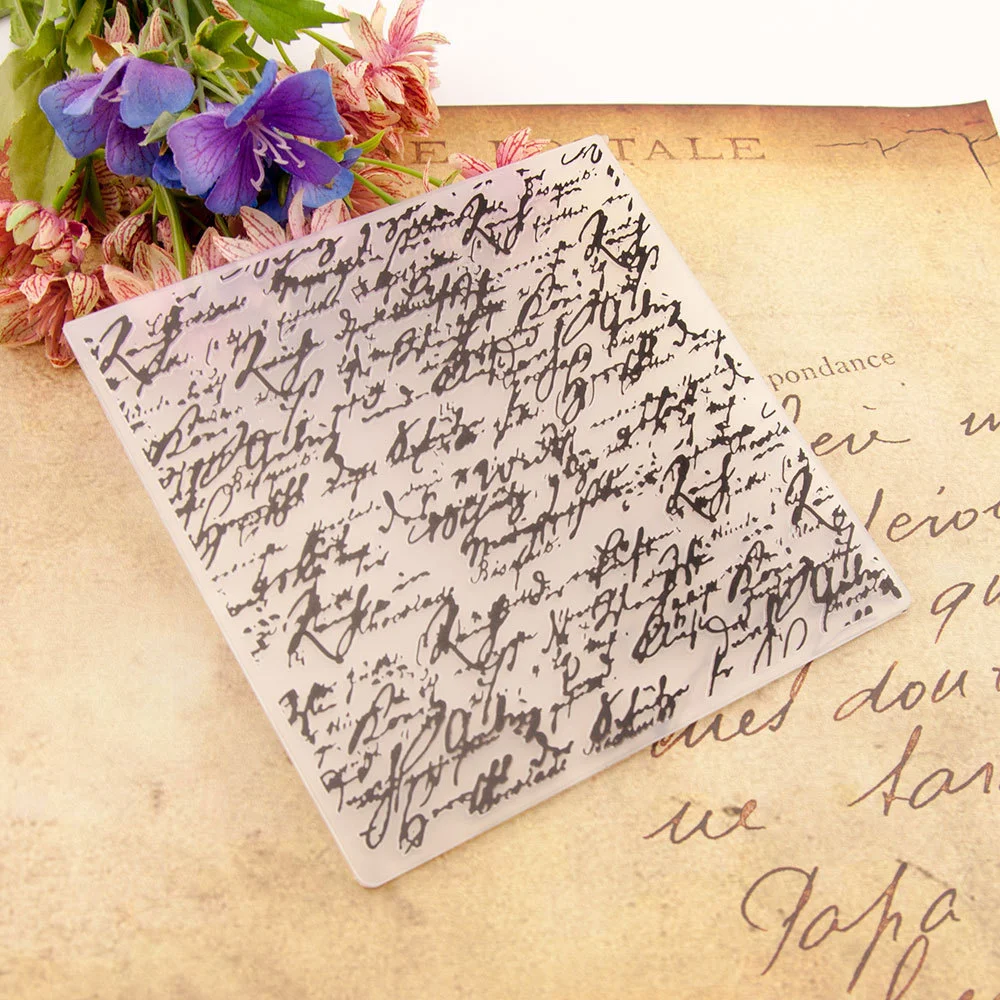 Handwritten Text Embossing Folders 5 Handwritten Text Embossing Folders 5
