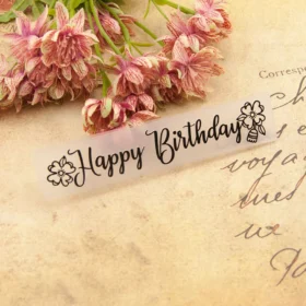 Happy Birthday Banner Embossing Folders