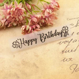 Happy Birthday Banner Embossing Folders
