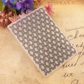 Diamond Lattice Embossing Folders