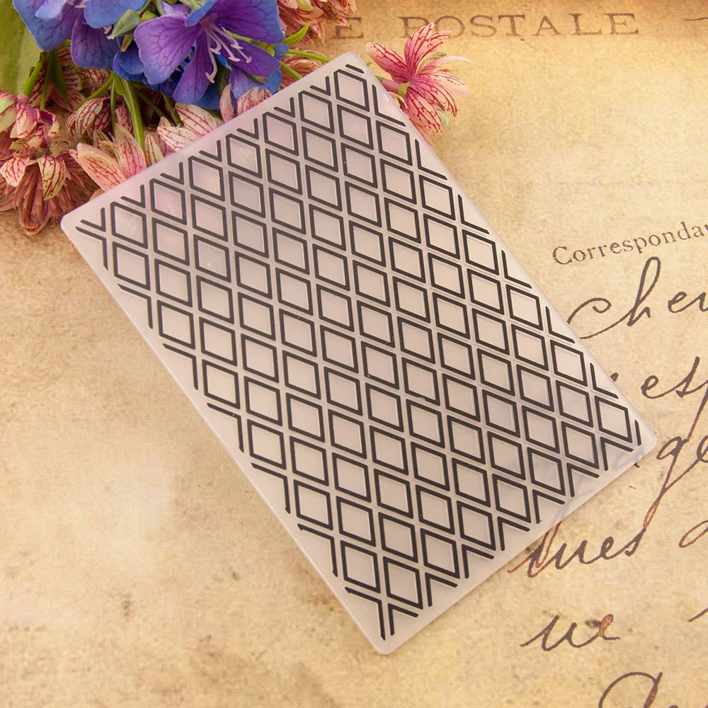 Diamond Lattice Embossing Folders 5 Diamond Lattice Embossing Folders 5