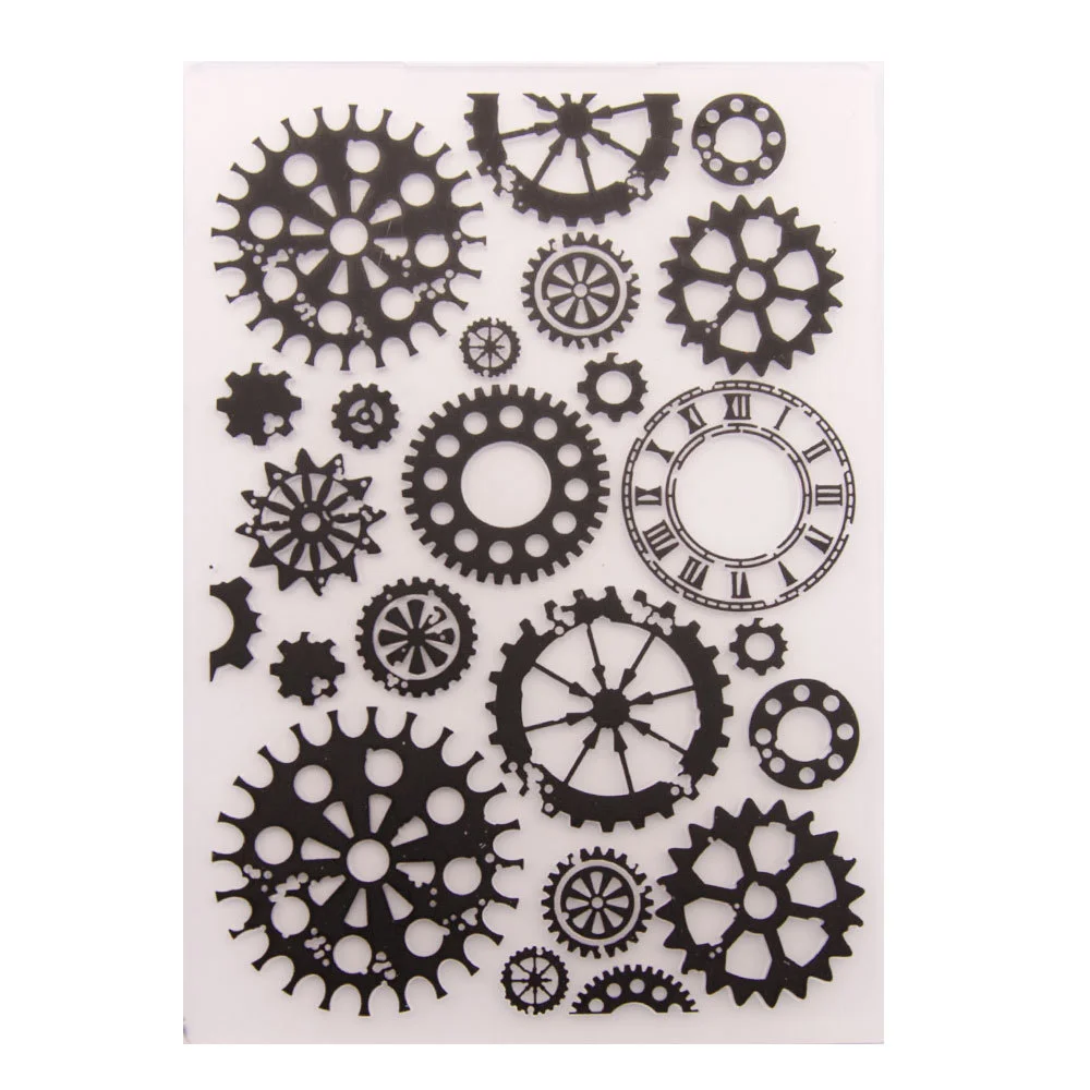 Steampunk Gears Embossing Folders 4 Steampunk Gears Embossing Folders 4