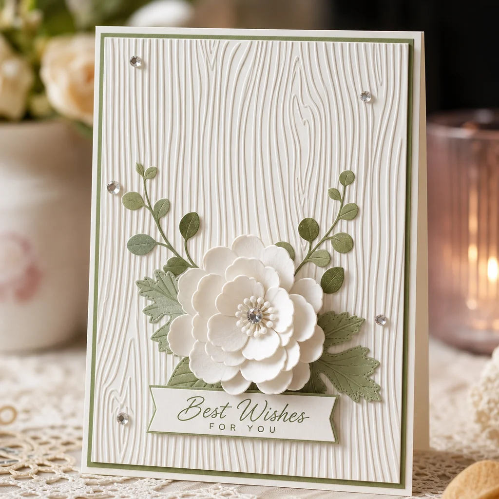 Woodgrain Tree Bark Embossing Folders EM235 Wood Grain Card 01 1